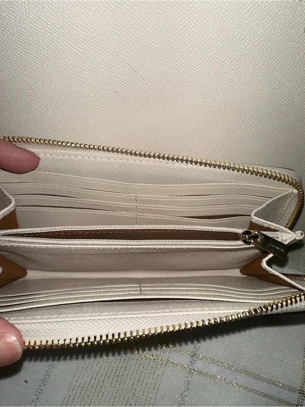Coach GALLERY Tote & wallet set F79608 Chalk - Picture 11 of 11